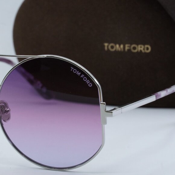 Final Price! Tom Ford Dolly FT0782 16Y Shiny Palladium Sunglasses main image 5